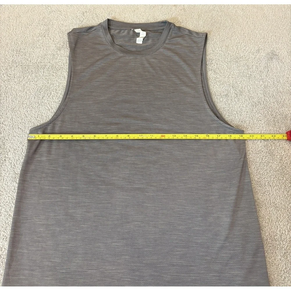 Vuori Mens Small Mesh Muscle Tank Gray V157 Sleeveless Shirt Performance Gym - Picture 5 of 11